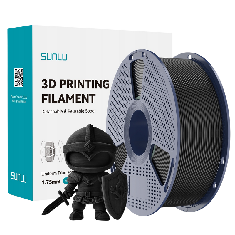 Sunlu PLA+ Filament 1.75 mm – Zwart – 1 kg