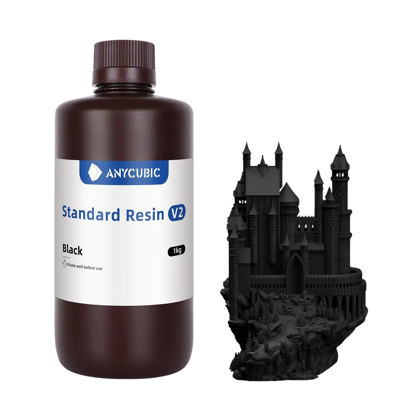 Anycubic Standard Resin V2 – Zwart – 1 kg