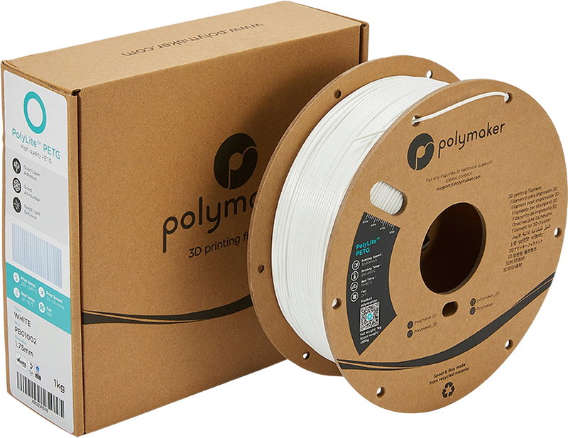 Polymaker – PolyLite PETG – Wit – 1.75 mm – 1 kg