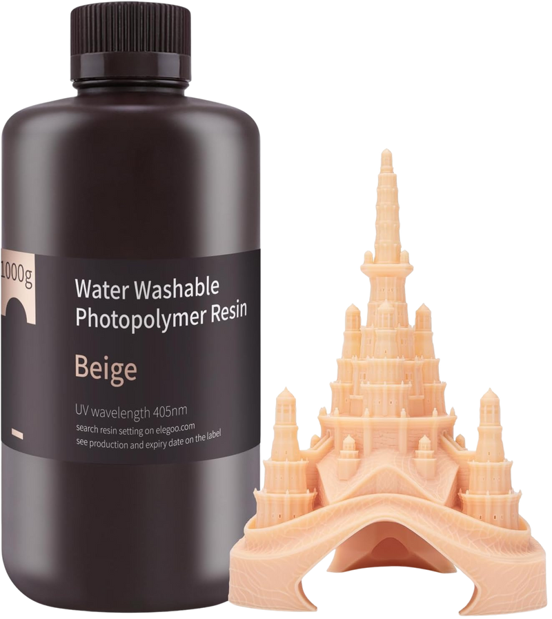 Elegoo Water Washable UV-hars – Beige – 1 kg
