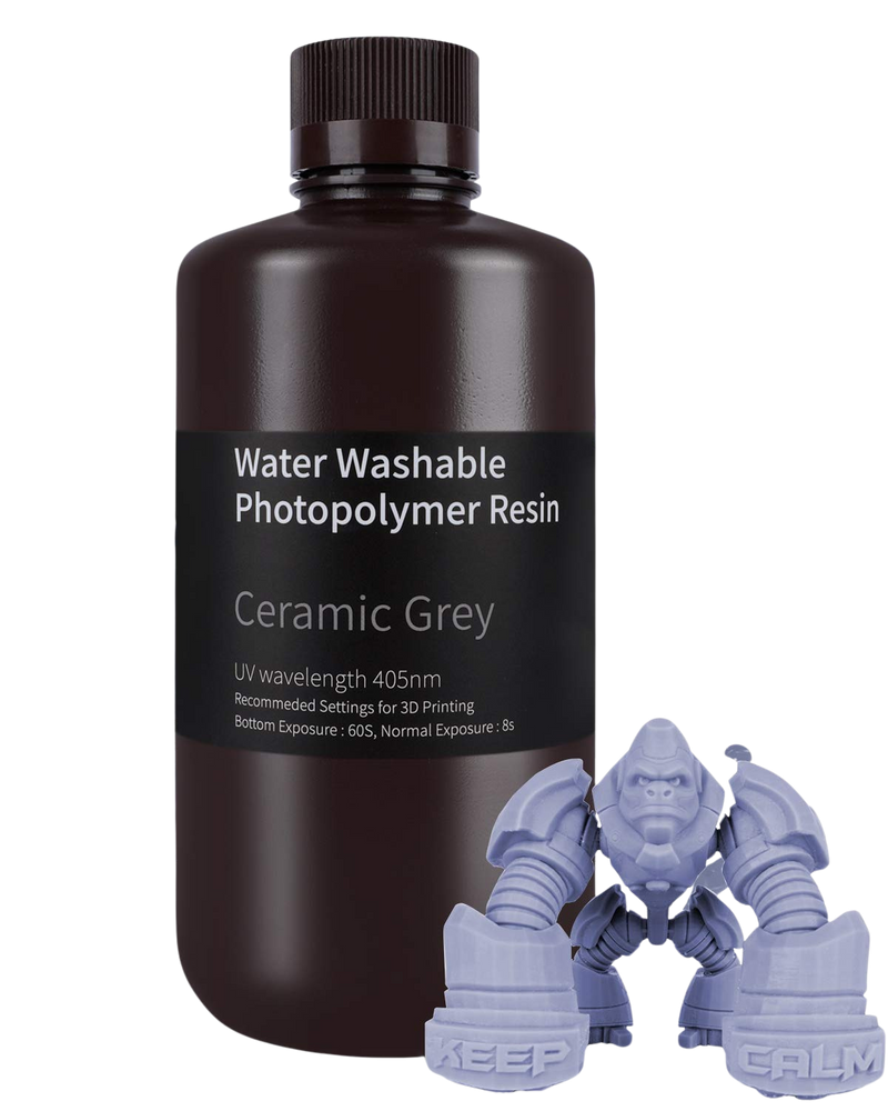 Elegoo Water Washable UV-hars – Keramisch grijs – 1 kg
