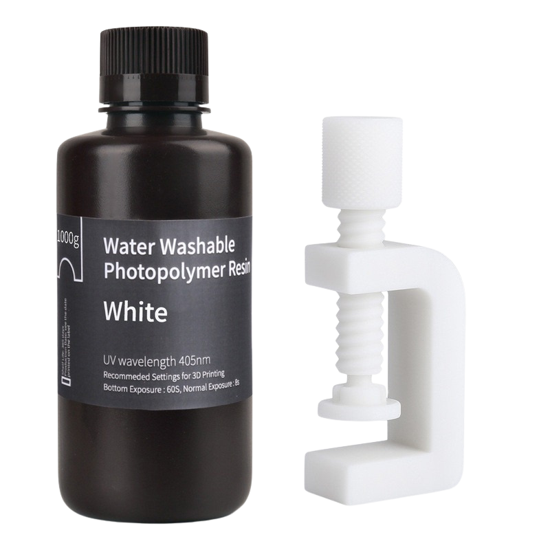 Elegoo Water Washable UV-hars – Wit – 1 kg