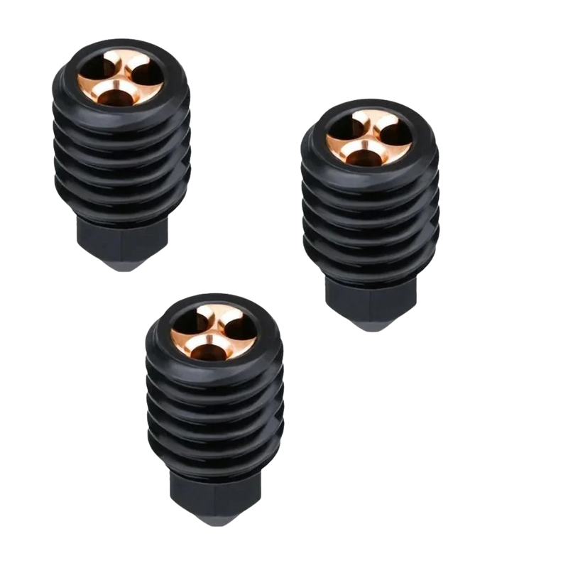 Zimple3D Bambu P1/X1 – Set 3 geharde stalen nozzles 0.4 mm