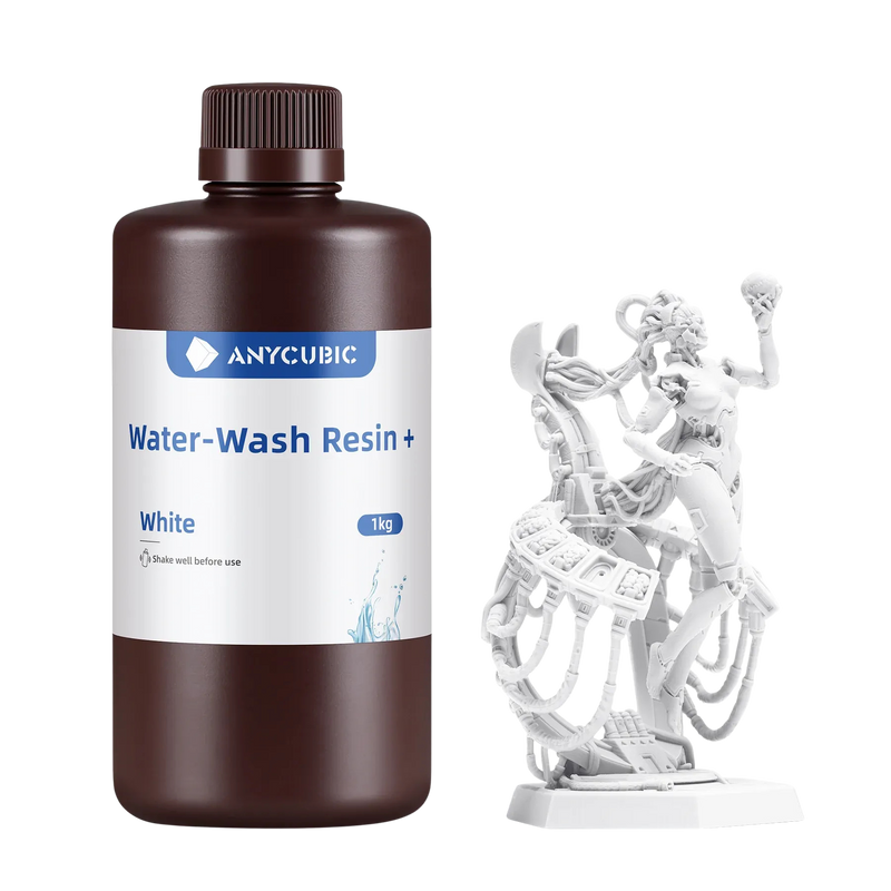 Anycubic Water Washable Resin+ – Wit – 1 kg